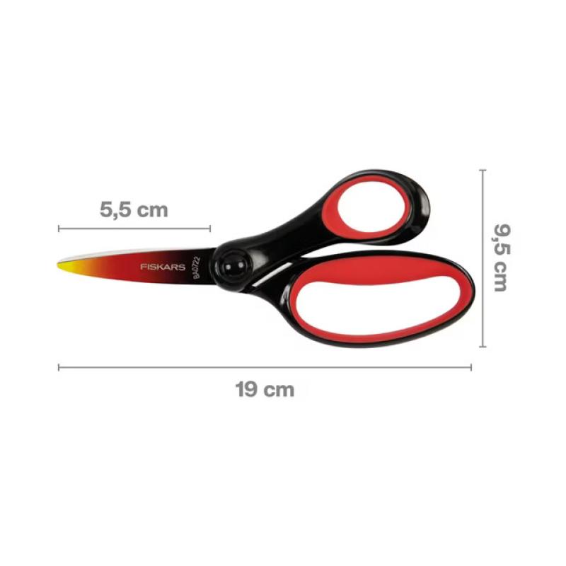 Fiskars Große Kinderschere 15cm Ombre Rot 8+
